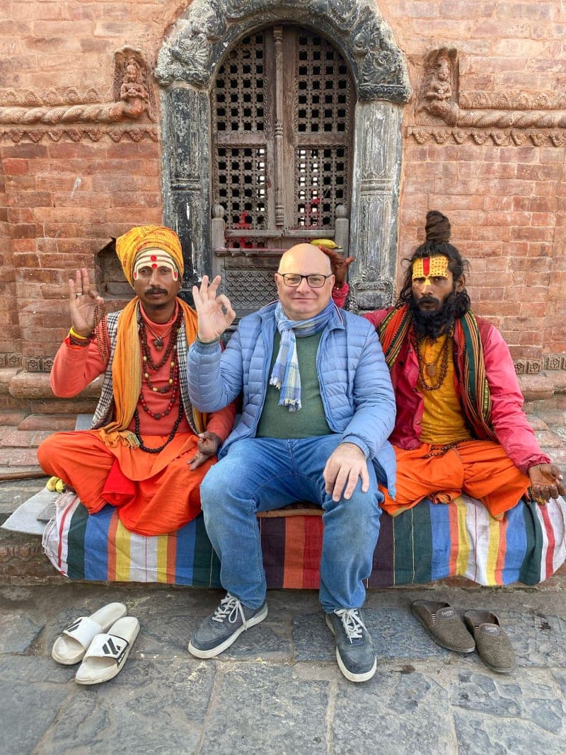 Hinduism flavor our guest with Sadhus in Pashupati Temple fhmkhs